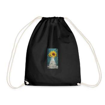 Bouquet de tournesol - Sac de sport léger - noir - Devant