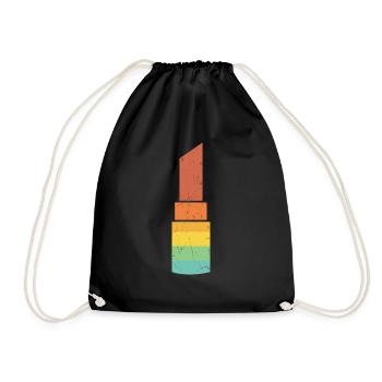 Read My Lipstick - Drawstring Bag - black - Front