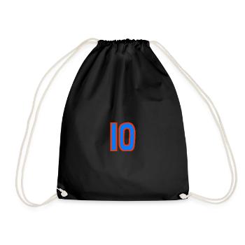 10. 10 YEARS. 10th ANNIVERSARY. 10 YEAR ANNIVERSARY. - Drawstring Bag - black - Front