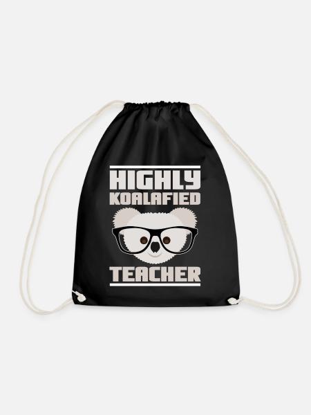 Highly Koalafied Teacher - Koala Lehrer - Turnbeutel - Schwarz