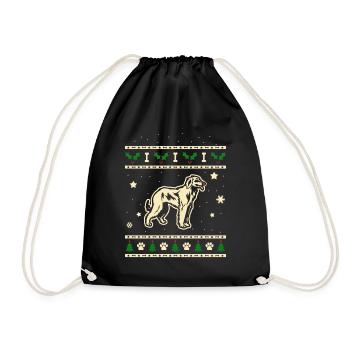 Taigan Weihnachtsgeschenk - Turnbeutel - Schwarz - Vorne