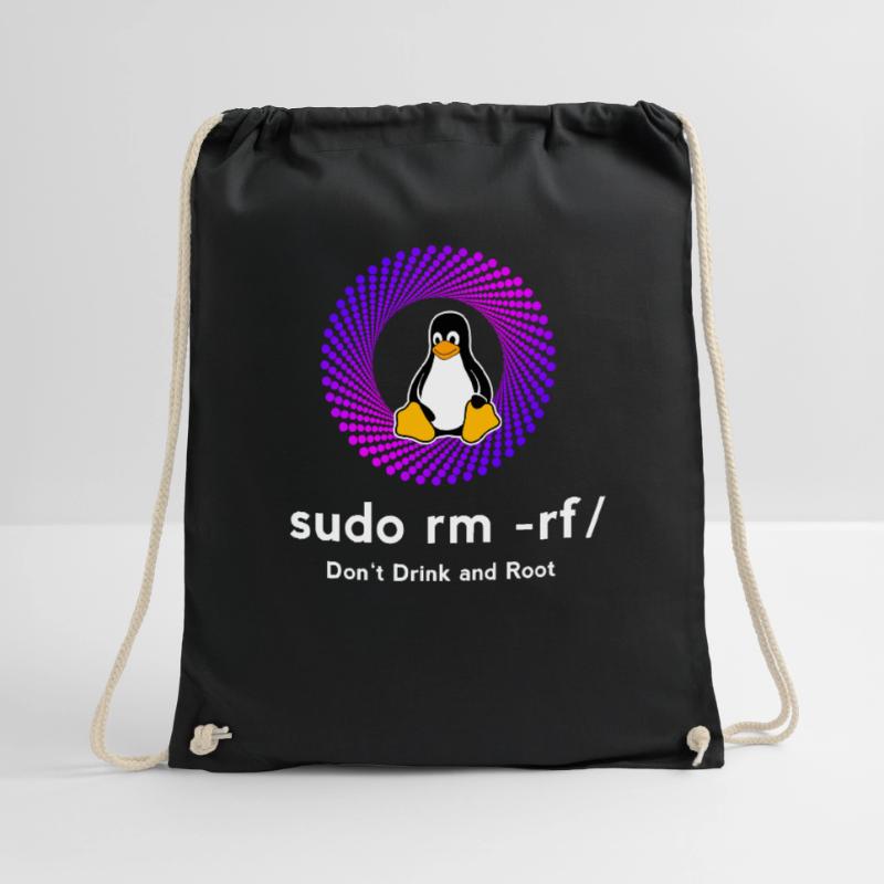 Ordinateur Sys admin Penguin Nerd pc sudo rm -rf cod Sac de sport léger