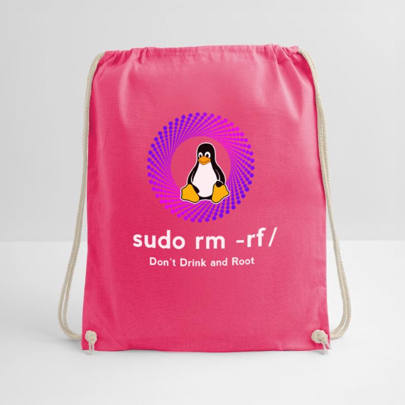 Computer Sys admin Pinguin Nerd pc sudo rm -rf cod Turnbeutel