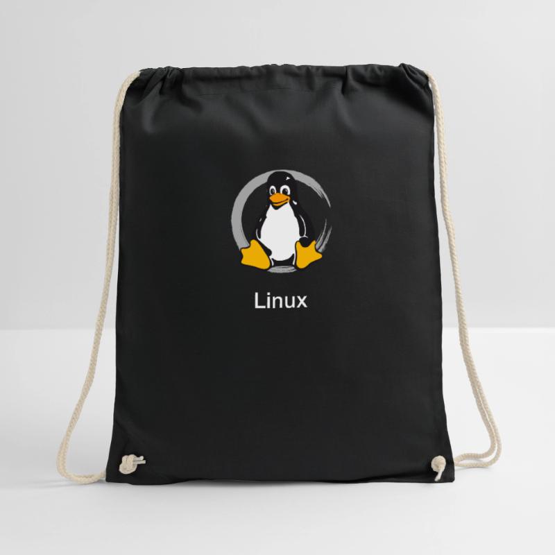 Pc computer Pinguin nerd geek Programmierer Admin Turnbeutel
