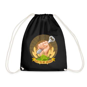 Clé de mon coeur - Sac de sport léger - noir - Devant