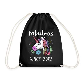 Fabuleux Depuis 2002 - Unicorn Unicorn - Sac de sport léger - noir - Devant