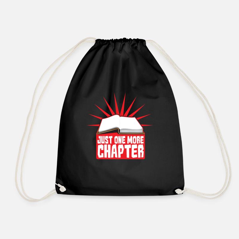 Just one more Chapter - nur noch ein Kapitel - Turnbeutel - Schwarz