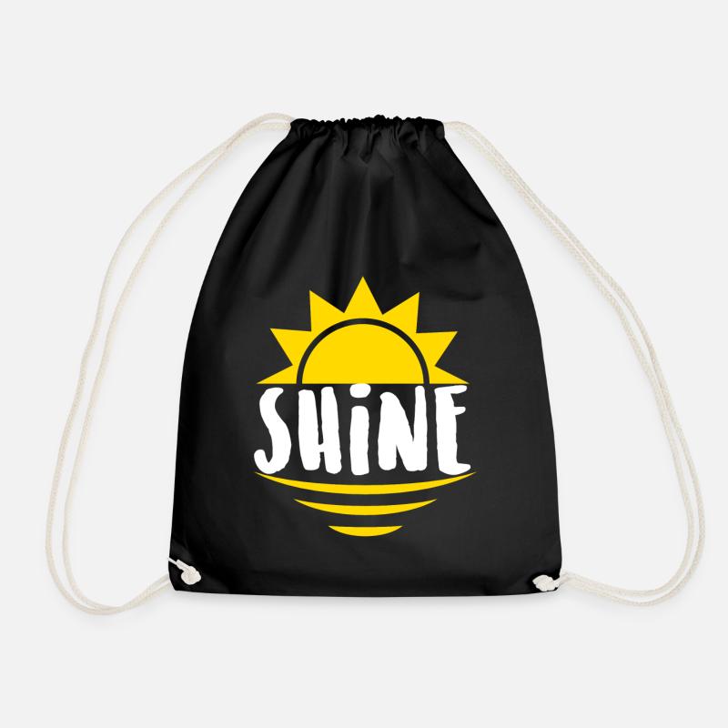 Shine - Leuchten, Strahlen - Turnbeutel - Schwarz