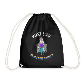 UniCorn Unicorn Dealer Drugs Gras M coka deal new - Drawstring Bag - black - Front