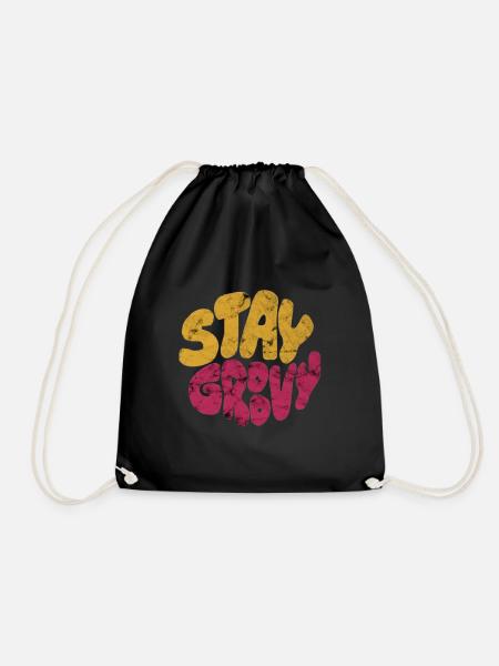 Restez Groovy - Sac de sport léger - noir