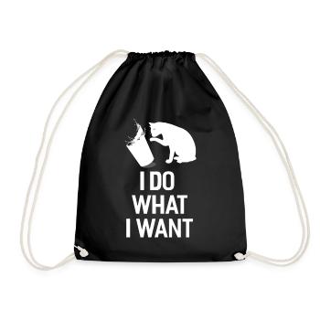 Je fais ce que je veux - Sac de sport léger - noir - Devant