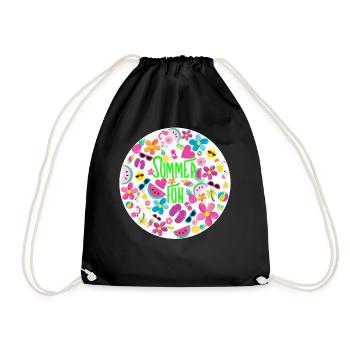 Summer Fun - Turnbeutel - Schwarz - Vorne
