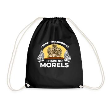 Champignon drôle je chasse les champignons, je n’ai pas de morels - Sac de sport léger - noir - Devant