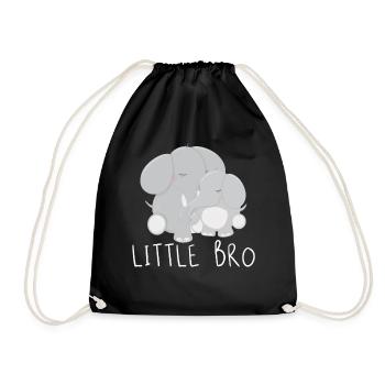 petit frère - Sac de sport léger - noir - Devant
