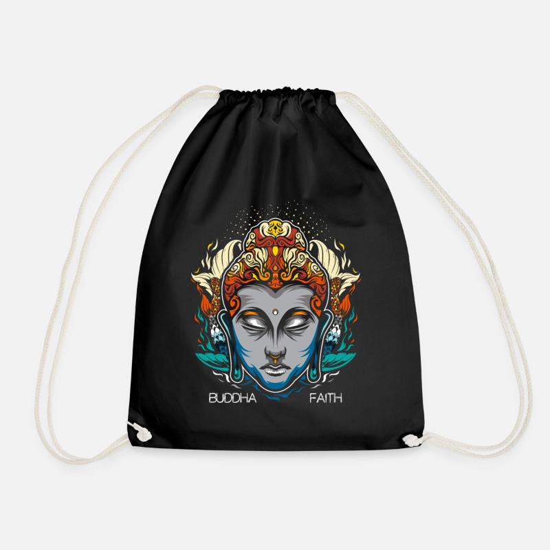 Buddha Buddhist Buddhismus Geschenk - Turnbeutel - Schwarz
