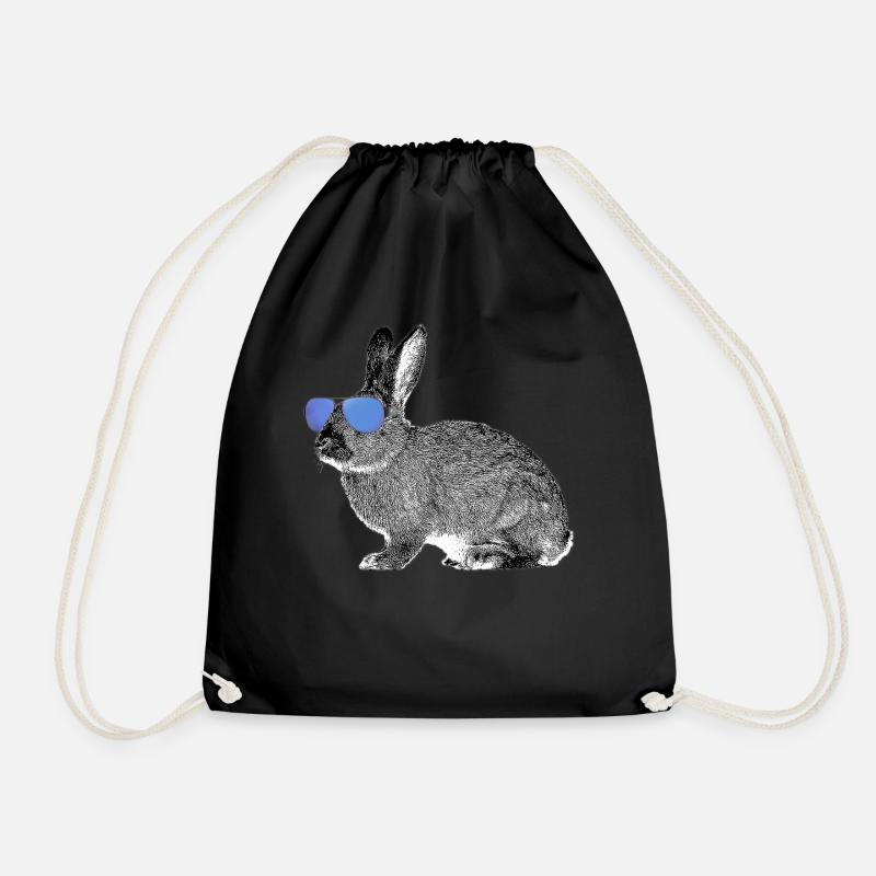 Hase - Turnbeutel - Schwarz