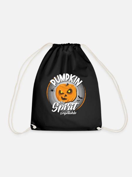 Pumpkin My Spirit Vegetable Kürbis Halloween - Turnbeutel - Schwarz