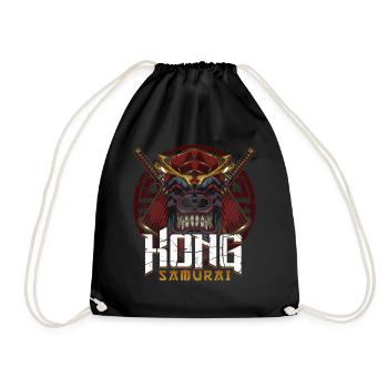 Samurai Kong Gorilla - Turnbeutel - Schwarz - Vorne