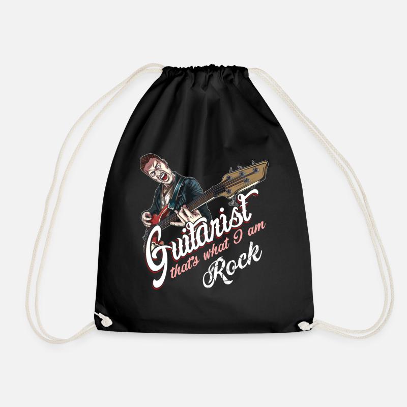 Rockabilly Gitarrist - Turnbeutel - Schwarz