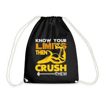 Body building - Drawstring Bag - black - Front
