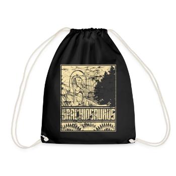 Brachiosaures dinosaures dinosaures herbivores - Sac de sport léger - noir - Devant