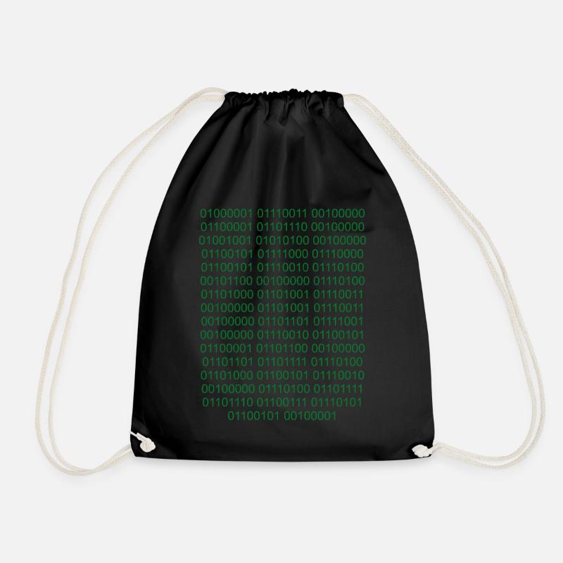 Binärcode Informatiker Nerd - Turnbeutel - Schwarz