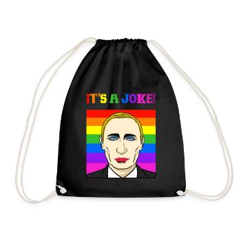 Poutine blague politicien satire gay Pride cadeau - Sac de sport léger - noir - Devant