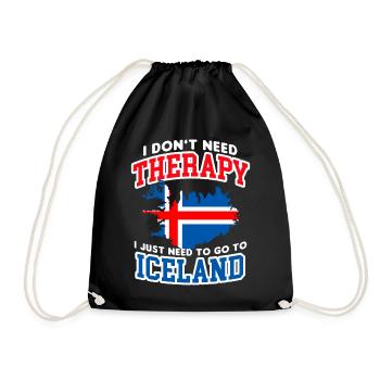 Islande - Sac de sport léger - noir - Devant