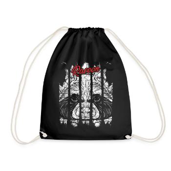 Cadeau de raton laveur de visage de raton laveur - Sac de sport léger - noir - Devant