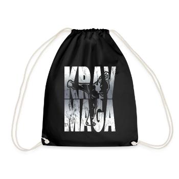 Krav Maga - Turnbeutel - Schwarz - Vorne