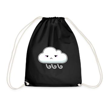 Wolke - Turnbeutel - Schwarz - Vorne