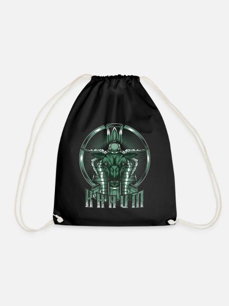 Fertility God Chnum Egyptian Egypt - Drawstring Bag - black