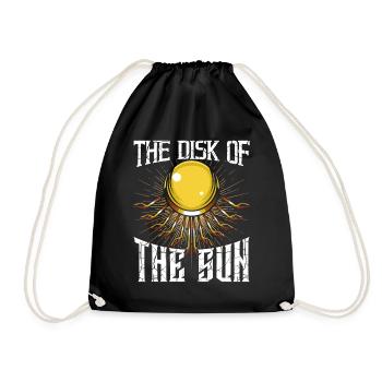 Egyptian sun disk - Drawstring Bag - black - Front