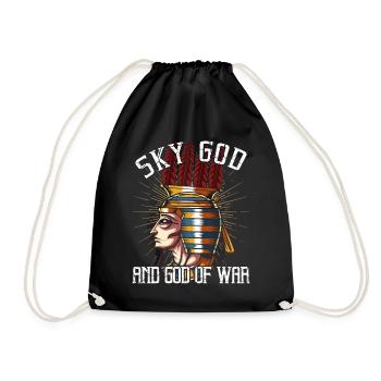 Egyptian god of heaven Anhur - Drawstring Bag - black - Front