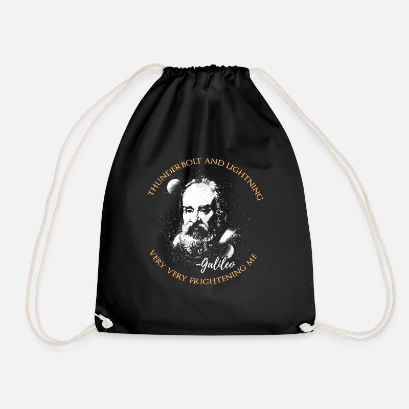Thunderbolt and Lightning - Drawstring Bag - black