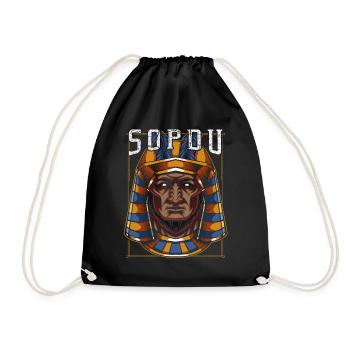 Sopdu Mythologie Gott Gottheit Ägyptisch Ägypten - Turnbeutel - Schwarz - Vorne