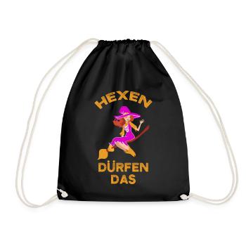 Good Witch Halloween Witches May The Pink - Drawstring Bag - black - Front