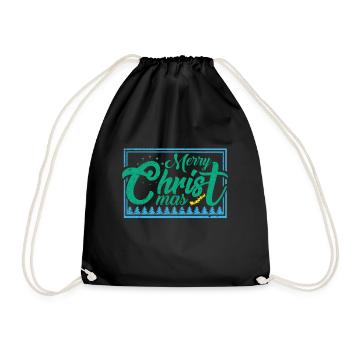 Cadeau noel noel noel noel - Sac de sport léger - noir - Devant