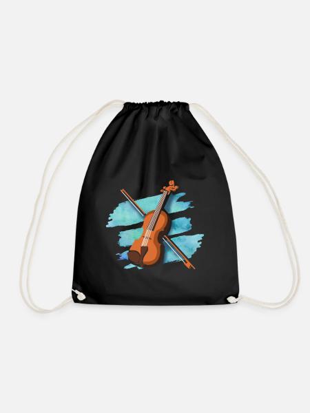 Instrument de musique violon violoniste cadeau - Sac de sport léger - noir