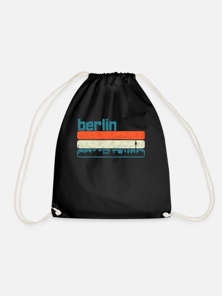 T-shirt Berlin T-shirt Berlin Vintage - Sac de sport léger - noir