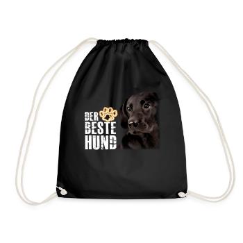Le meilleur chien - Labrador Brown - Sac de sport léger - noir - Devant