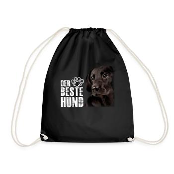 Le meilleur chien - Labrador Brown - Sac de sport léger - noir - Devant