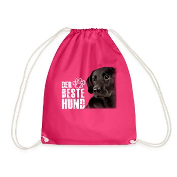 Der Beste Hund - Labrador Braun - Turnbeutel - Fuchsia - Vorne