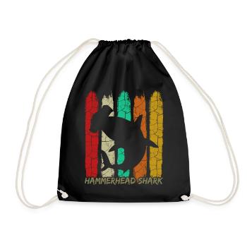Hammerhead - Drawstring Bag - black - Front