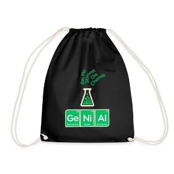 Genial Chemie breaking reaktion spruch abi lustig - Turnbeutel - Schwarz - Vorne