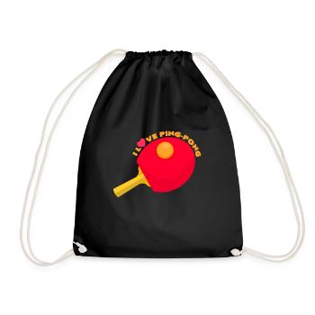 tennis de table - Sac de sport léger - noir - Devant