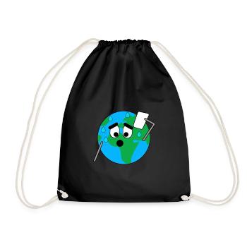 La terre transpire. Réchauffement climatique - Sac de sport léger - noir - Devant