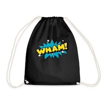 WHAM! Bande dessinée Drôle Pop Art - Sac de sport léger - noir - Devant