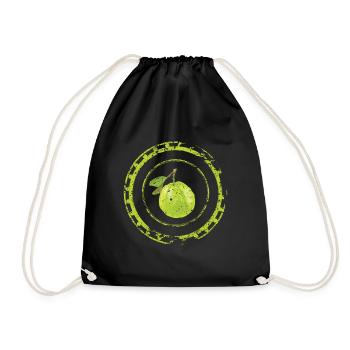 Guave Frucht Kunst Geschenk - Turnbeutel - Schwarz - Vorne