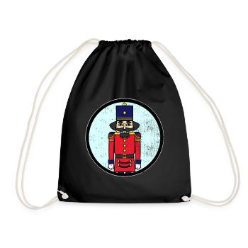 Noisette noisette noël cadeau - Sac de sport léger - noir - Devant